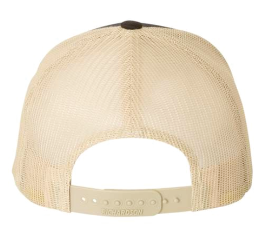 Richardson Snapback Trucker Cap (brown/khaki) (3d)