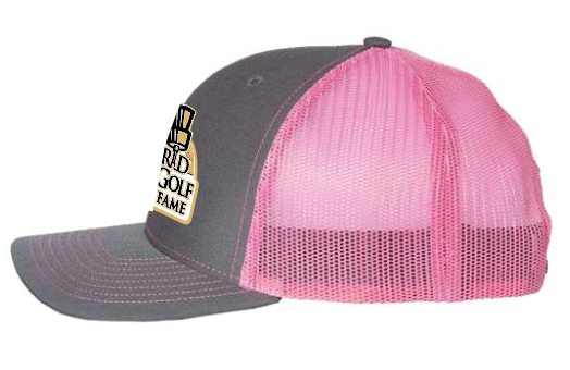 Richardson Snapback Trucker Cap (charcoal/pink) (DT)