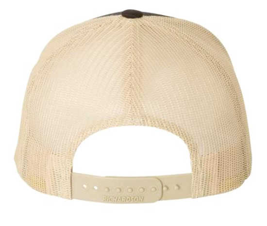 Richardson Snapback Trucker Cap (brown/khaki) (DT)