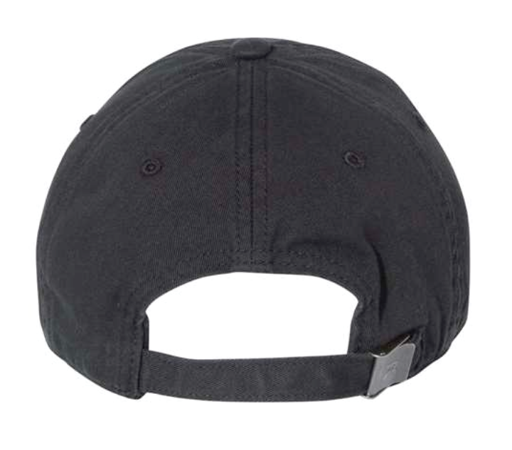 Richardson Washed Chino Dad Cap (black) (emb)