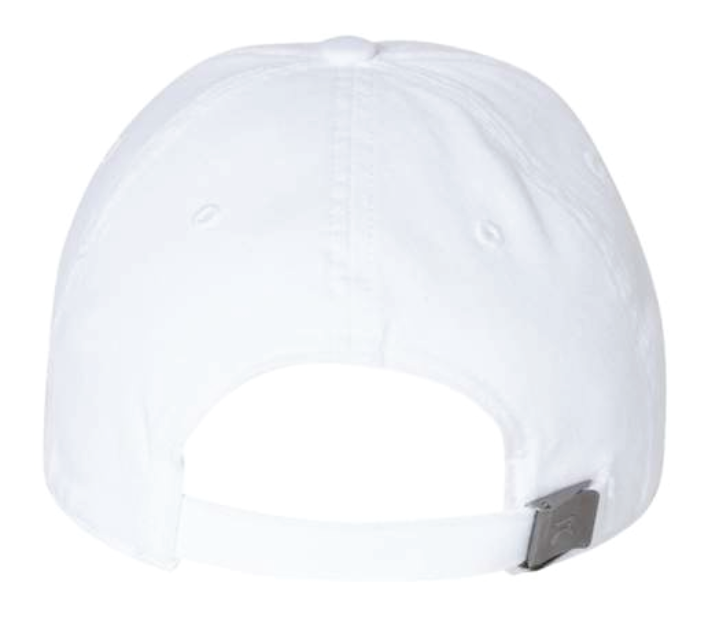 Richardson Washed Chino Dad Cap (white) (emb)