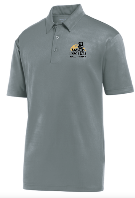 Embossed Moisture Wicking Unisex Polo (grey)(emb)