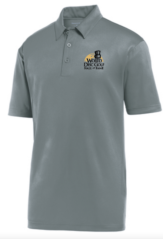 Embossed Moisture Wicking Unisex Polo (grey)(emb)