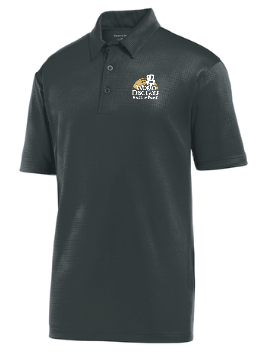 Embossed Moisture Wicking Unisex Polo (black)(emb)