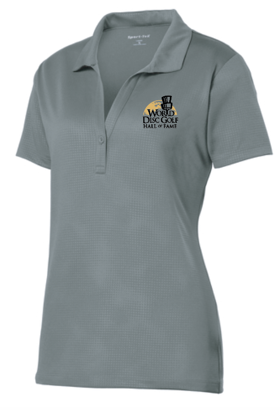 Embossed Moisture Wicking Ladies Polo (grey)(emb)