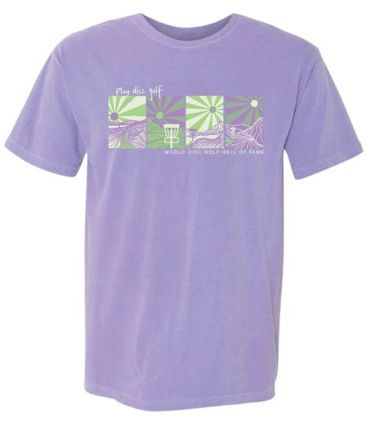 Play Disc Golf Design Comfort Color S/S T-shirt (violet)