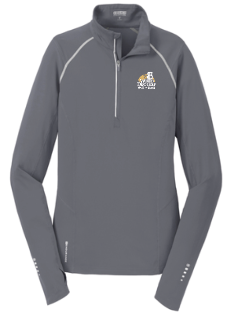 OGIO Ladies Nexus 1/4-Zip Jacket (grey)(emb)