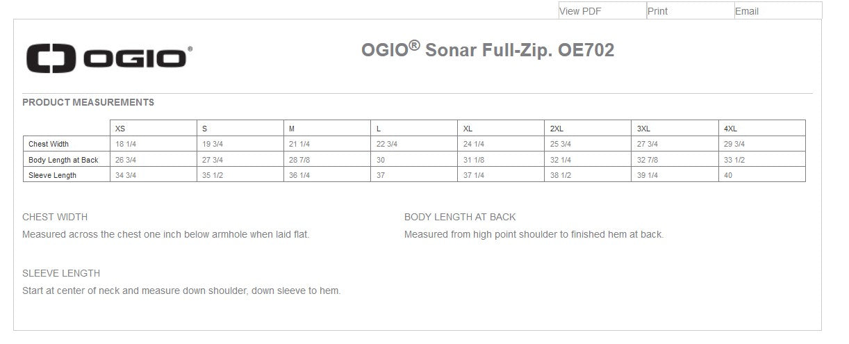 OGIO Sonar Full-Zip Jacket (grey)(DT)