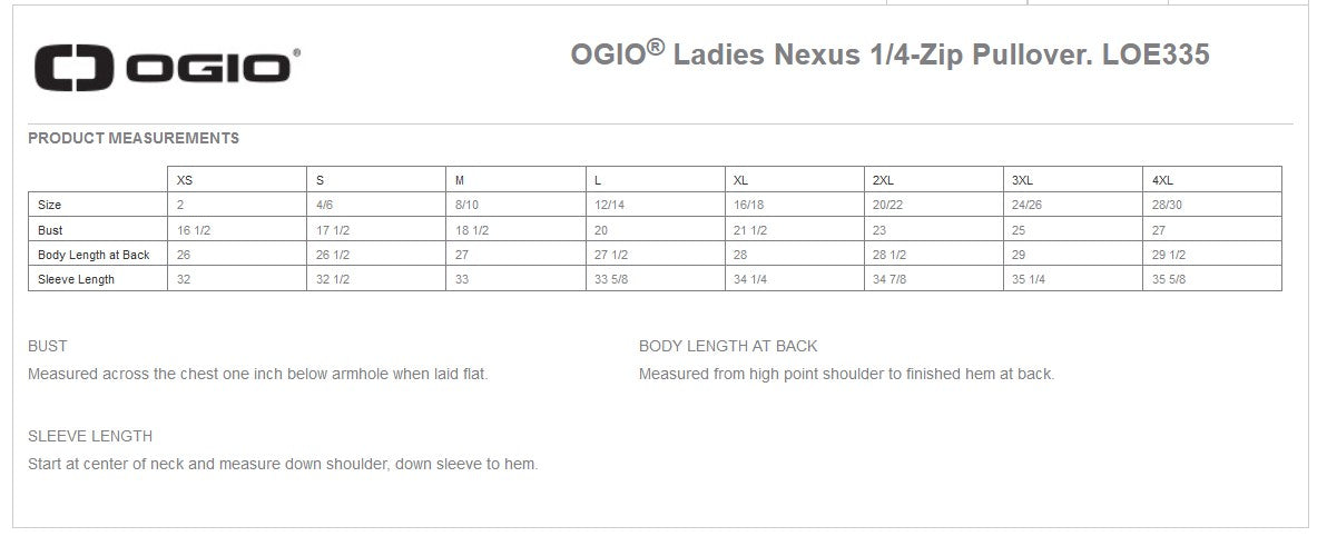 OGIO Ladies Nexus 1/4-Zip Jacket (black)(3d)